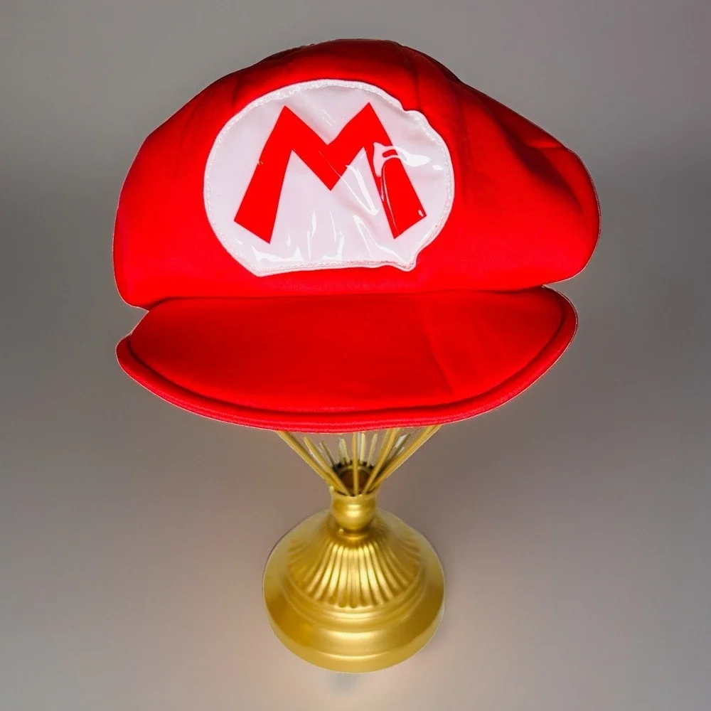 Nintendo Super Mario Red Costume Hat Cosplay Halloween Dress Up Party Cap